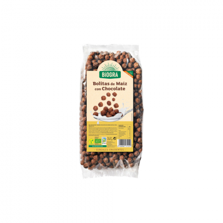 BOLITAS DE MAIZ CON CHOCOLATE 250G BIOGRA BIO