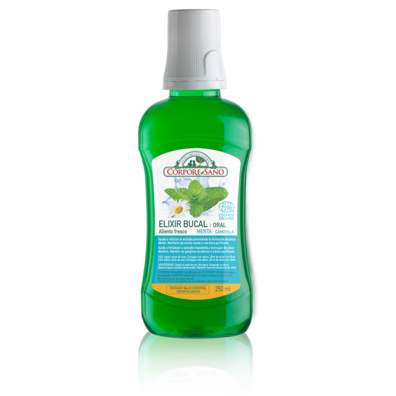 ELIXIR BUCAL COSMOS ORGANIC 250 ml MENTA CAMOMILA