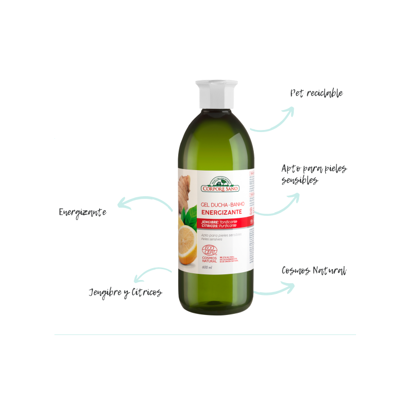 GEL DE BAÑO ENERGIZANTE 600 ml