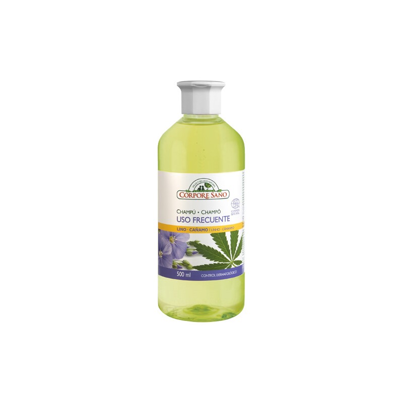 CHAMPU USO FRECUENTE ECOCERT LINO Y CAÑAMO 500 ml