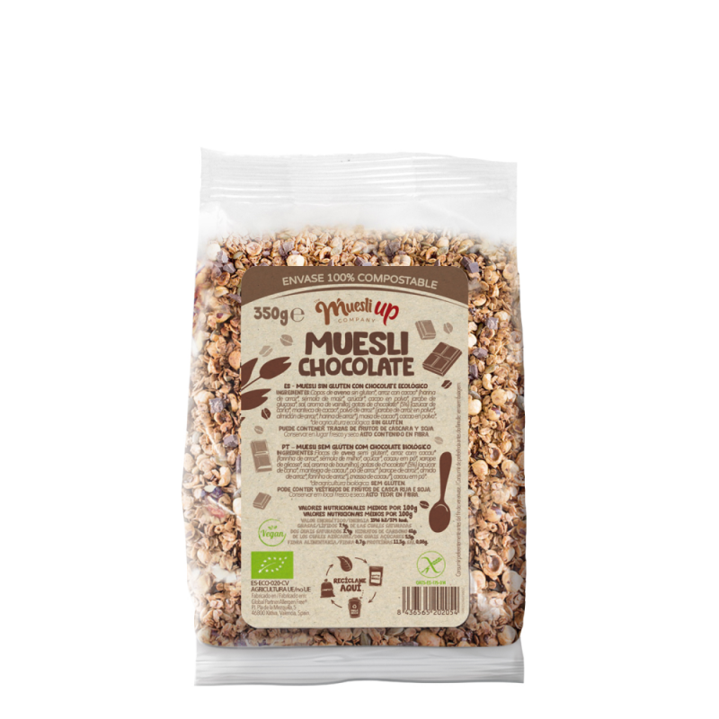 MUESLI CON CHOCOLATE GLUTEN FREE  BIO 350g