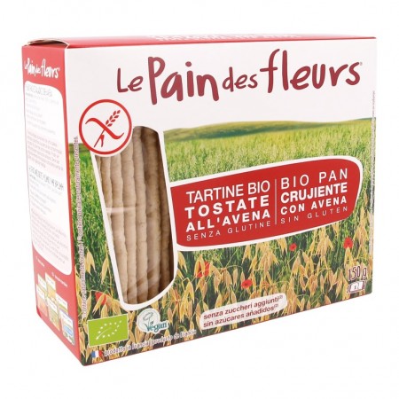 PAN DE FLORES CON AVENA SIN GLUTEN BIO 150 gr