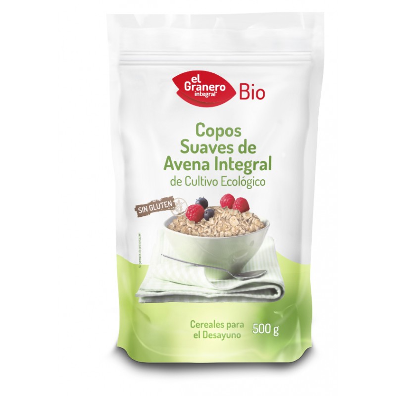COPOS SUAVES DE AVENA INTEGRAL SIN GLUTEN BIO 500