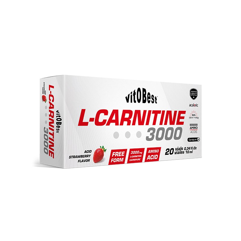 L-CARNITINE 3000 20 VIALES 10 ML FRESA