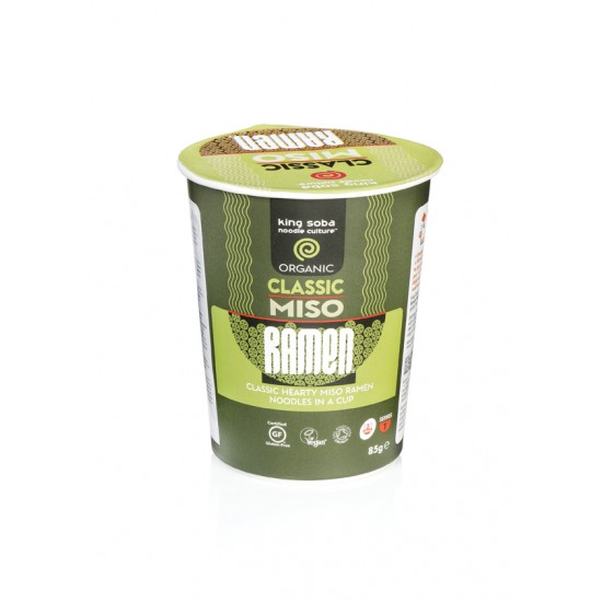 VASO DE SOPA RAMEN DE MISO SIN GLUTEN BIO 85 g