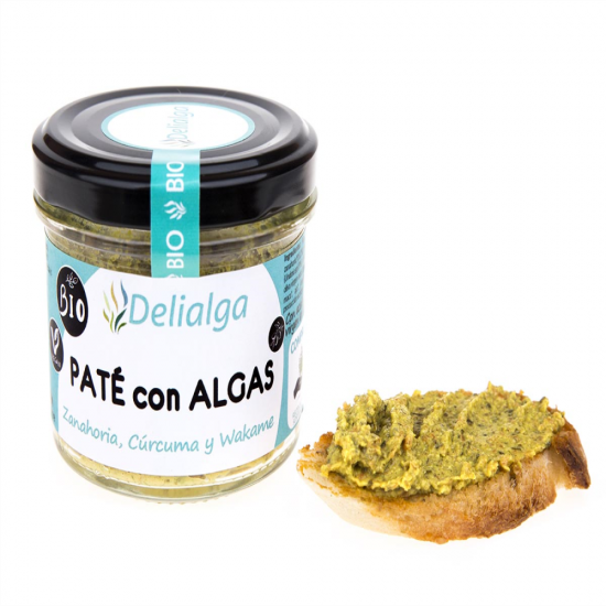 PATE CON ALGAS ZANAHORIA CURCUMA Y WAKAME BIO 100 