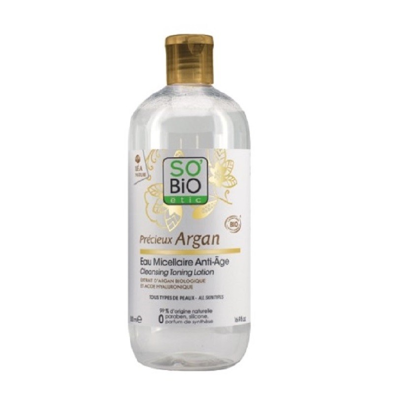 AGUA MICELAR ANTIEDAD ACIDO HIALURONICO & ARGAN BI