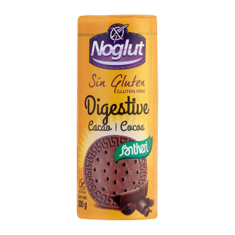 NOGLUT GALL.DIGESTIVE CACAO 200 G Santiv
