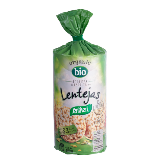 TORTITAS ESPELTA+LENTEJA BIO Santiveri 1