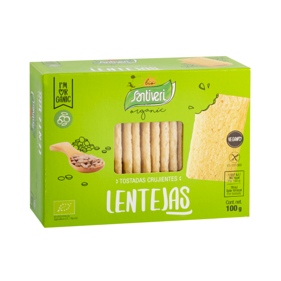 TOSTADAS LENTEJAS BIO Santiveri 100 G