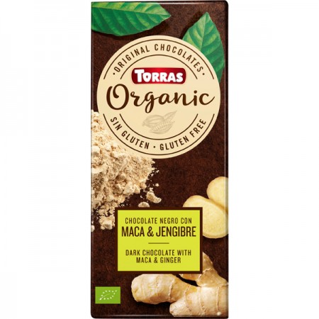CHOCOLATE NEGRO CON MACA & JENGIBRE 100 gr