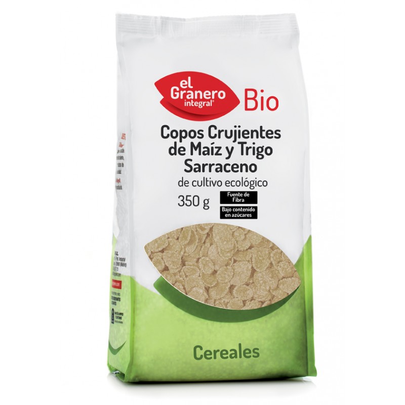 COPOS CRUJIENTES DE MAIZ Y TRIGO SARRACENO BIO 350