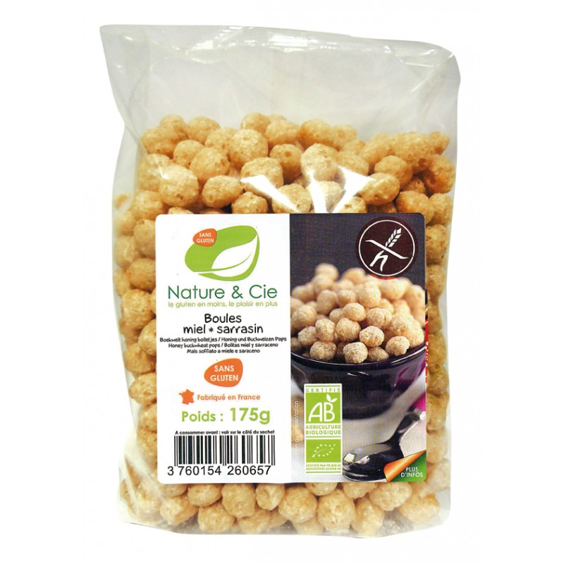 BOLITAS DE TRIGO SARRACENO CON MIEL SIN GLUTEN BIO