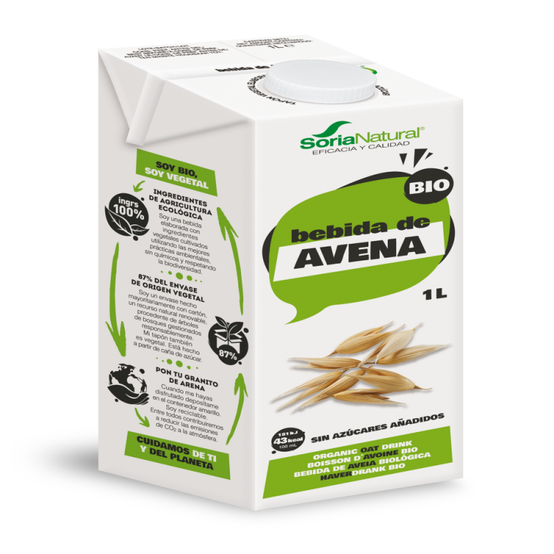PACK LECHE DE AVENA ECOLOGICA 6 x 1 litro
