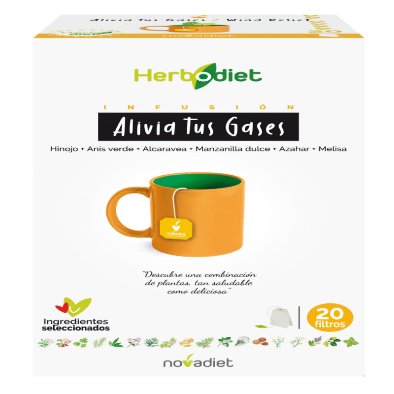 HERBODIET ALIVIA TUS GASES 20 filtros
