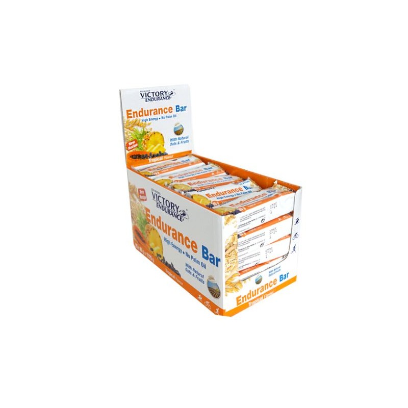 CAJA ENDURANCE BAR TROPICAL 25 barritas 85 g