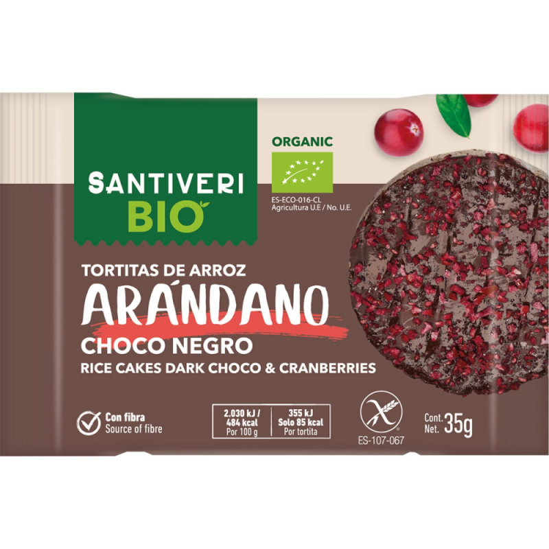 TORT.ARROZ TOP. ARANDANO BIO2 3 uds. 105 g