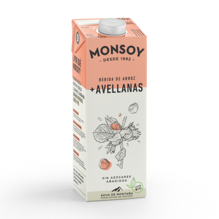 BEBIDA DE ARROZ CON AVELLANAS BIO 1 litro
