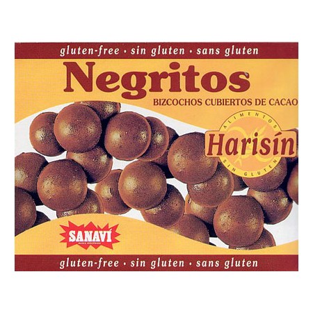 NEGRITOS BIZCOCHOS CON CHOCOLATE SIN GLUTEN 150 g