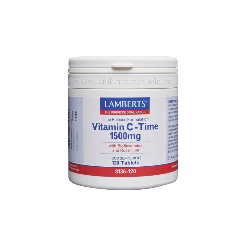VITAMINA C 1500 MG CON BIOFLAVONOIDES 120 tabletas