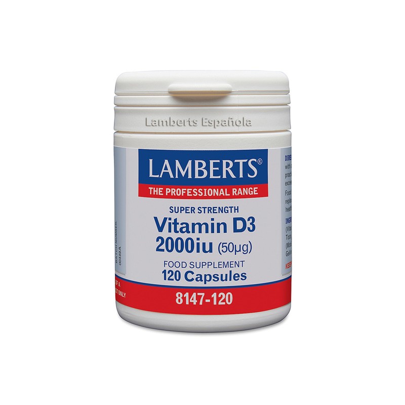 VITAMINA D3 2000 UI (50 mcg) 120 caps