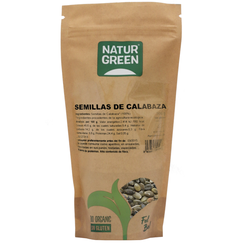 SEMILLAS DE CALABAZA BIO 450 g