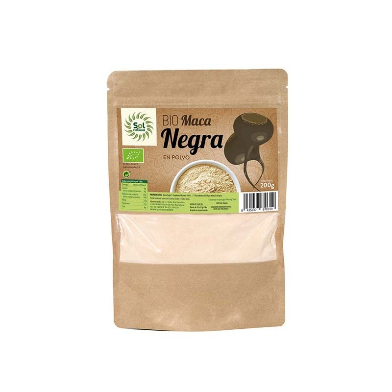 MACA NEGRA EN POLVO BIO 200 g