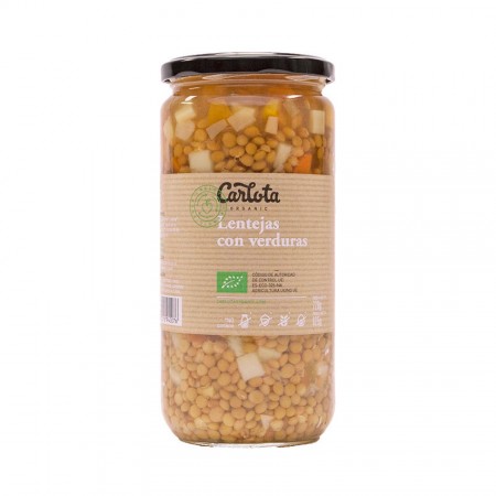 ORGANICS LENTEJAS CON VERDURAS 720 g (12 uds