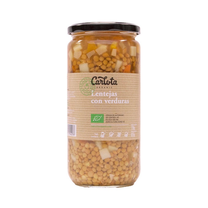 ORGANICS LENTEJAS CON VERDURAS 720 g (12 uds