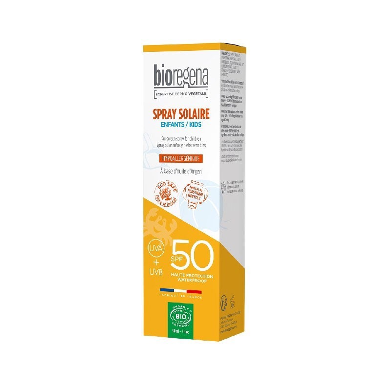 SPRAY SOLAR NIÑOS SPF50 HIPOALERG. BIOREGENA 90 ml