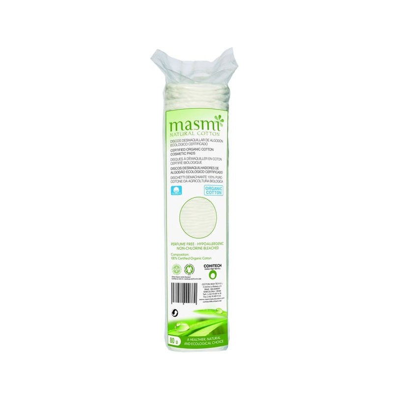 DISCOS DESMAQUILLANTE MASMI NATURAL COTTON