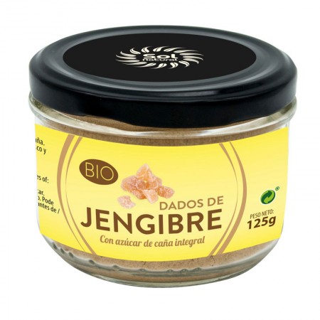 DADOS DE JENGIBRE BIO 125 g