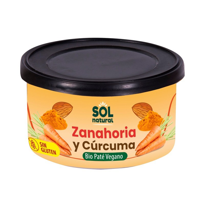 PATE ZANAHORIA Y CURCUMA BIO 125 g