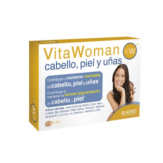 VITAWOMAN CABELLO PIEL Y UÑAS 30 Comp
