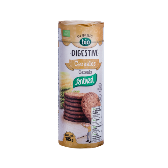 GALLETAS DIGESTIVE CEREALES BIO 1p 185 g